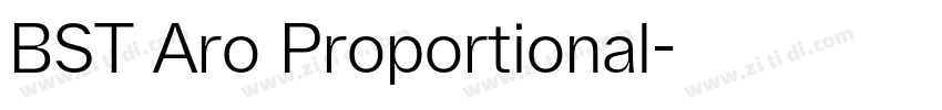 BST Aro Proportional字体转换 BST Aro Proportional字体转换